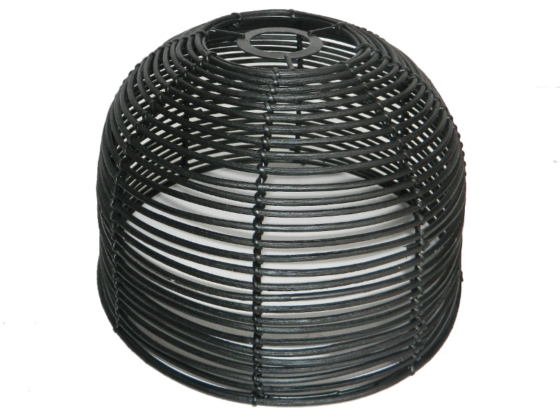 Ultimate Handcrafted Black Rattan Dome Lampshade - Eco-Friendly Woven Lighting